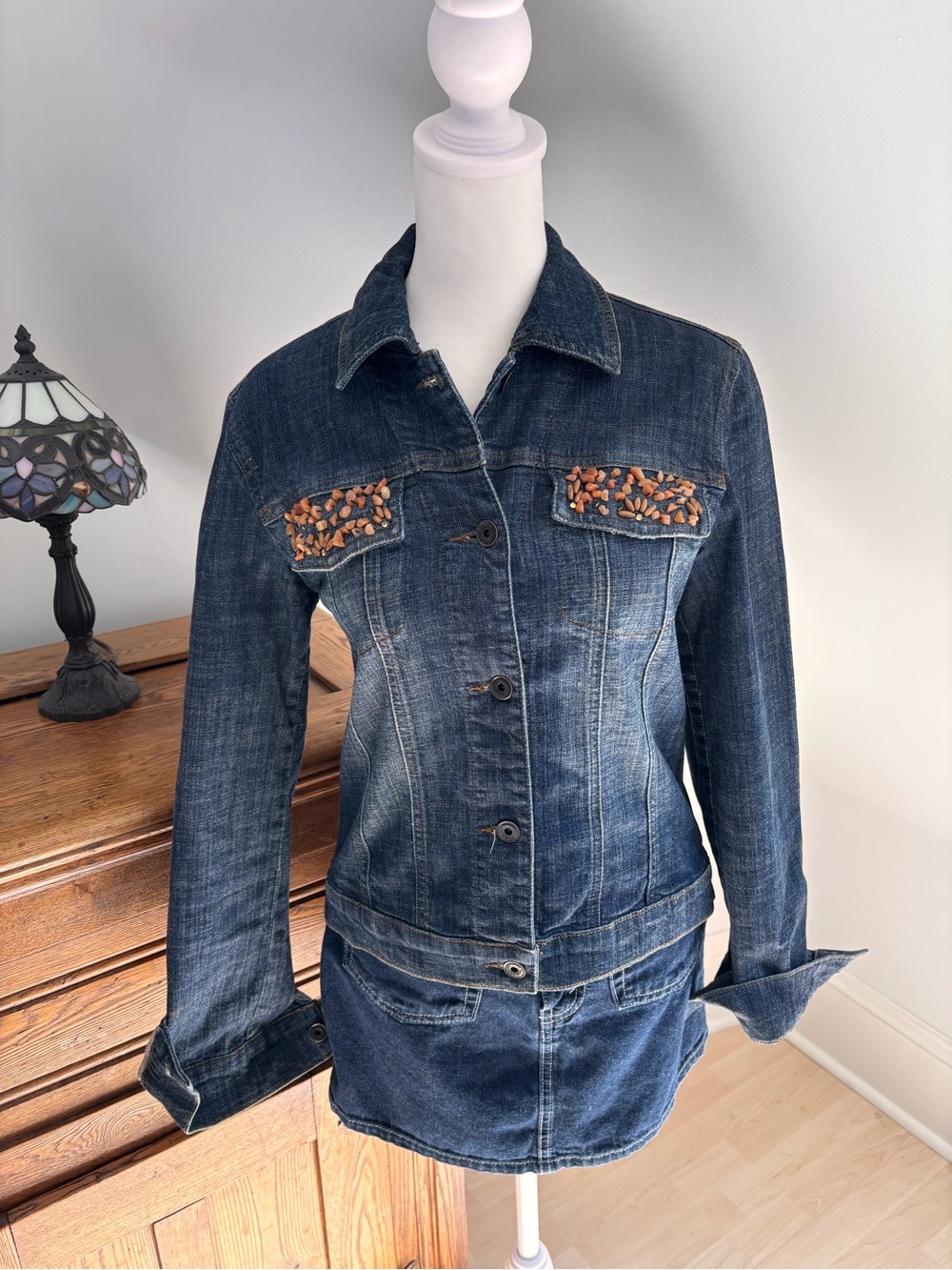 Olsen Europe Studded Denim Jacket 💙